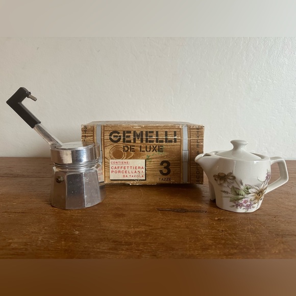 Vintage Gemelli Porcelain Espresso Coffee Maker - Picture 6 of 8